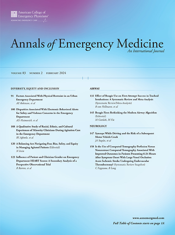 Annals of emergency medicine
