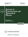 Journal of Experimental and Theoretical Physics