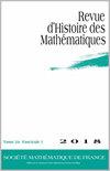 Revue D Histoire Des Mathematiques