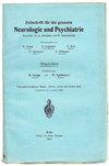 Zeitschrift Fur Die Gesamte Neurologie Und Psychiatrie