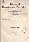 Journal of Experimental Psychology