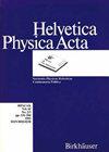 Helvetica Physica Acta