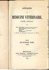 Annales De Medecine Veterinaire