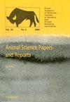 Animal Science Papers and Reports