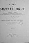 Revue De Metallurgie-cahiers D Informations Techniques