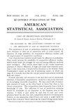 Quarterly Publications of the American Statistical Association