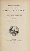 Proceedings of the American Academy of Arts and Sciences