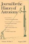 Journal for the History of Astronomy