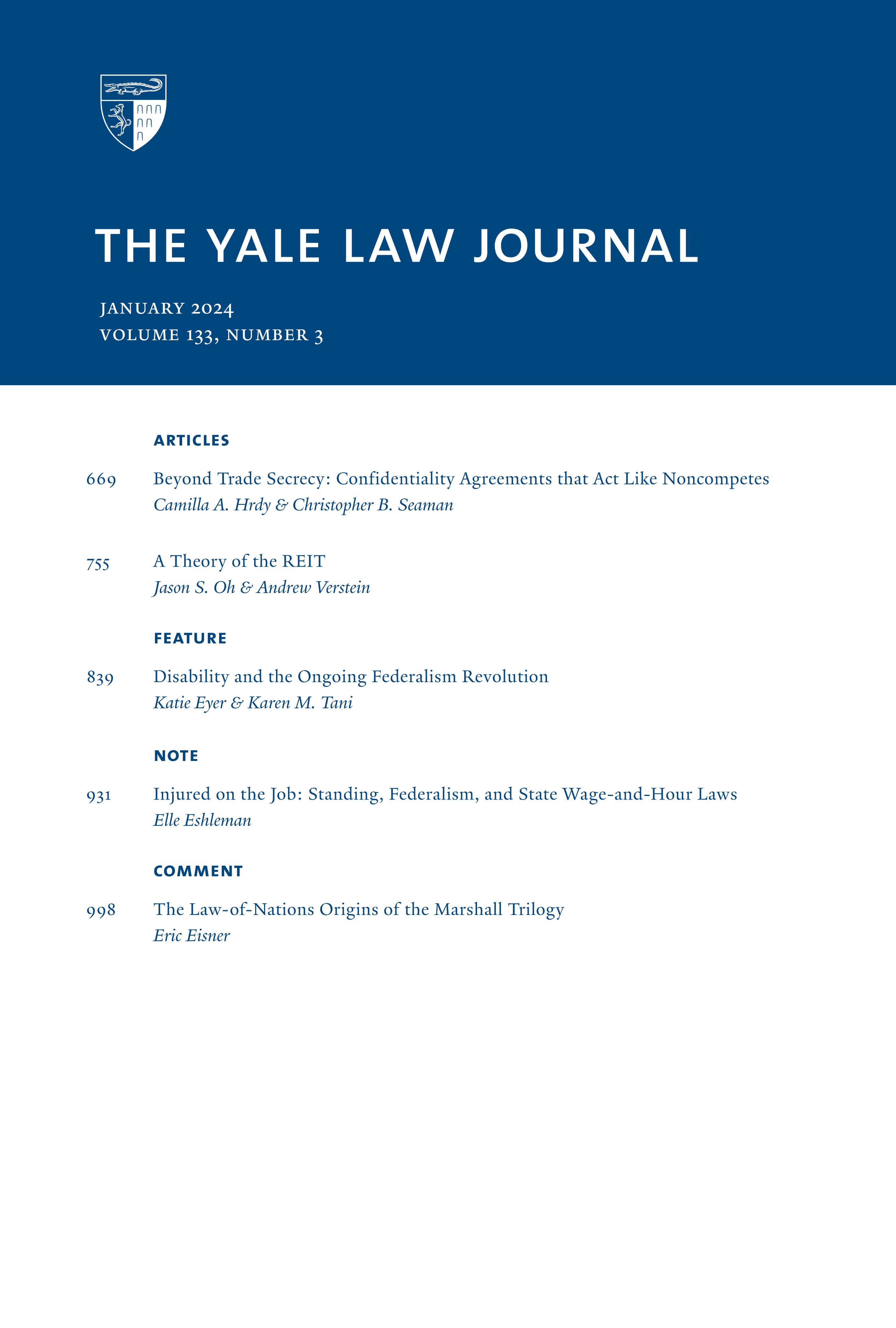 Yale Law Journal