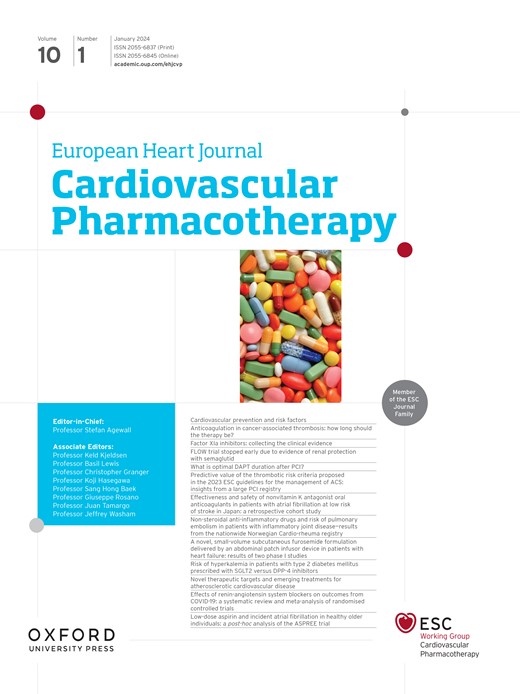 European Heart Journal - Cardiovascular Pharmacotherapy