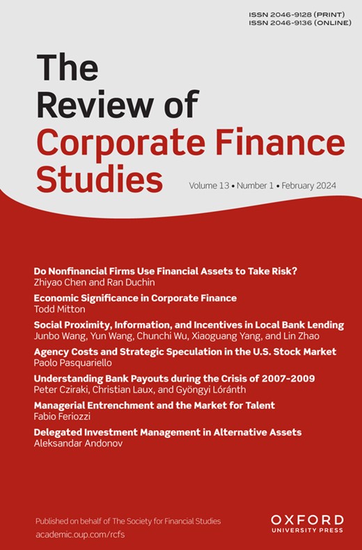 Review of Corporate Finance Studies