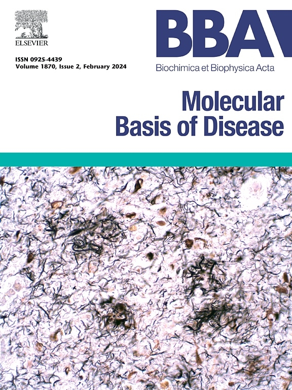 Biochimica et biophysica acta. Molecular basis of disease