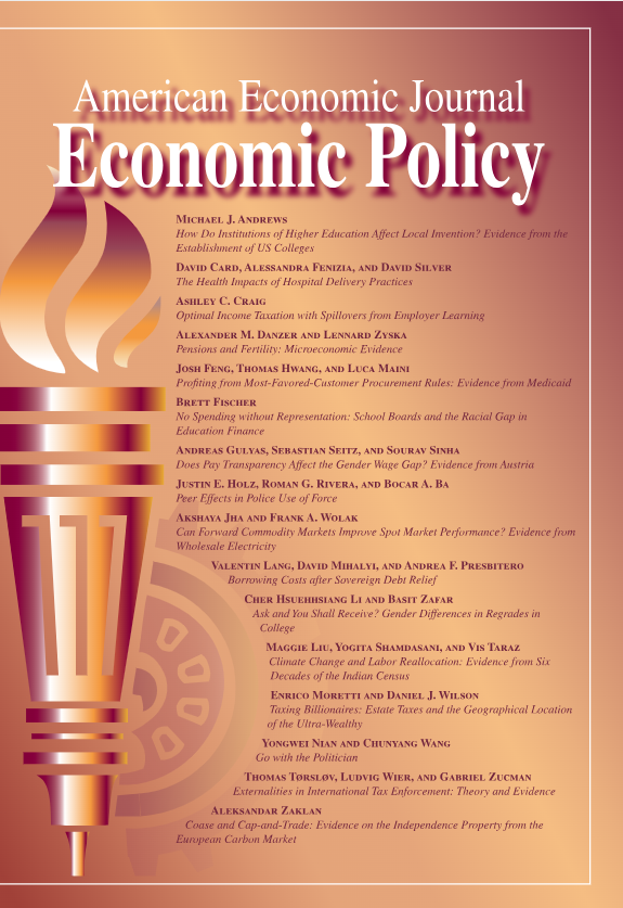 American Economic Journal-Economic Policy