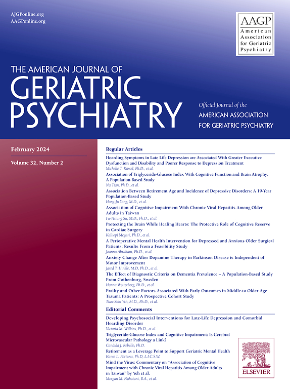 American Journal of Geriatric Psychiatry