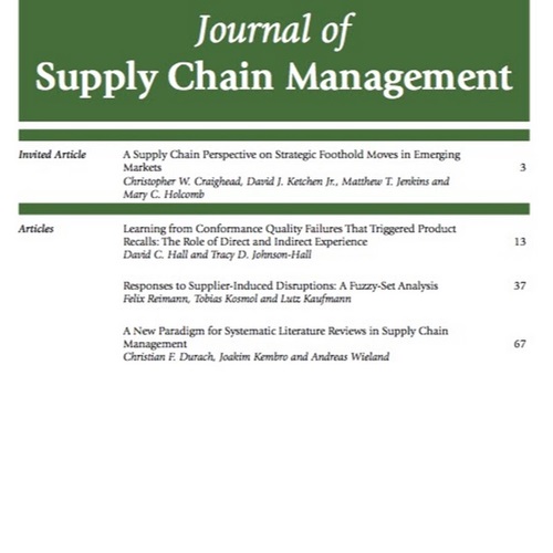 Journal of Supply Chain Management