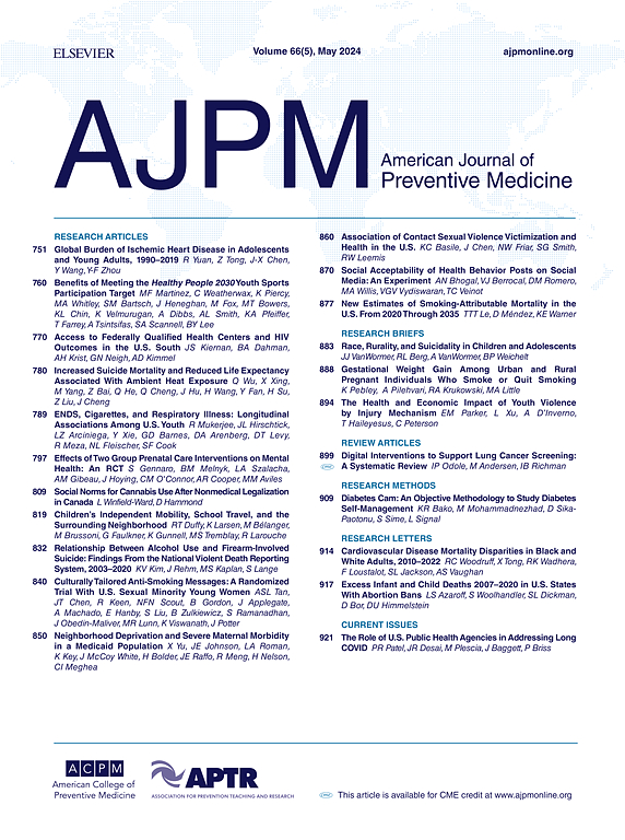 American Journal of Preventive Medicine