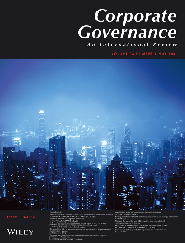 Corporate Governance-An International Review