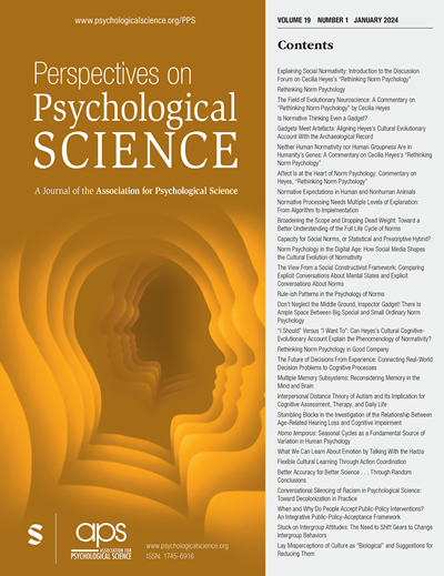 Perspectives on Psychological Science