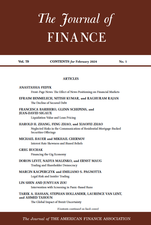 Journal of Finance